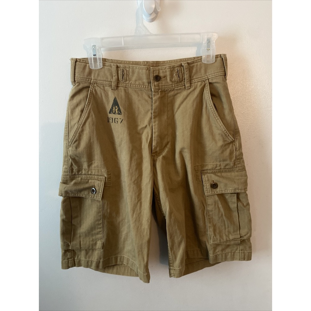 VTG Ralph Lauren Polo Jeans Co Military 1967 Cargo Trousers Shorts Mens 31 Y2K